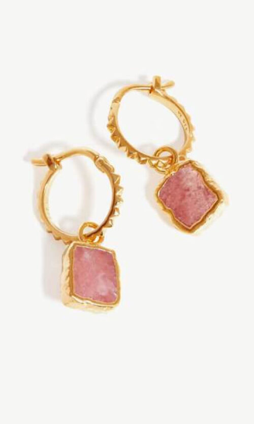 Mini Charm Hoop Earrings