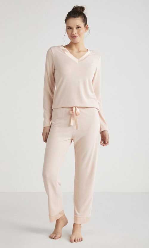 Pyjama Complet à 2 Pièces Très Chic et Classe