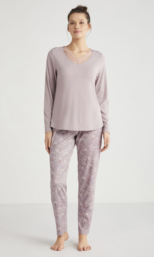 Pyjama Complet à 2 Pièces Très Chic et Classe