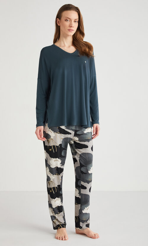 Pyjama Complet à 2 Pièces Très Chic et Classe