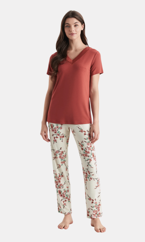 Pyjama 2 Pieces Rouge Bonbon