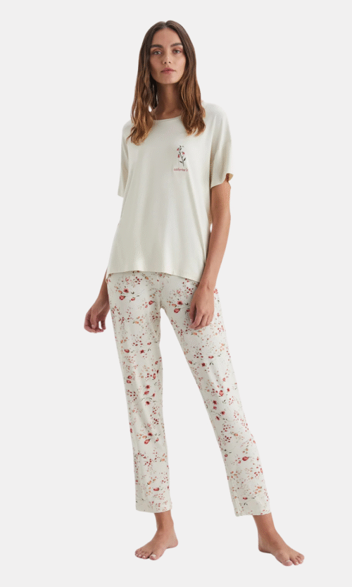 Pyjama 2 Pieces Blanc