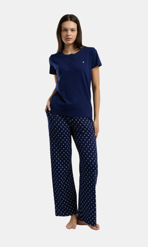 Pyjama 2 Pieces Bleu Marine